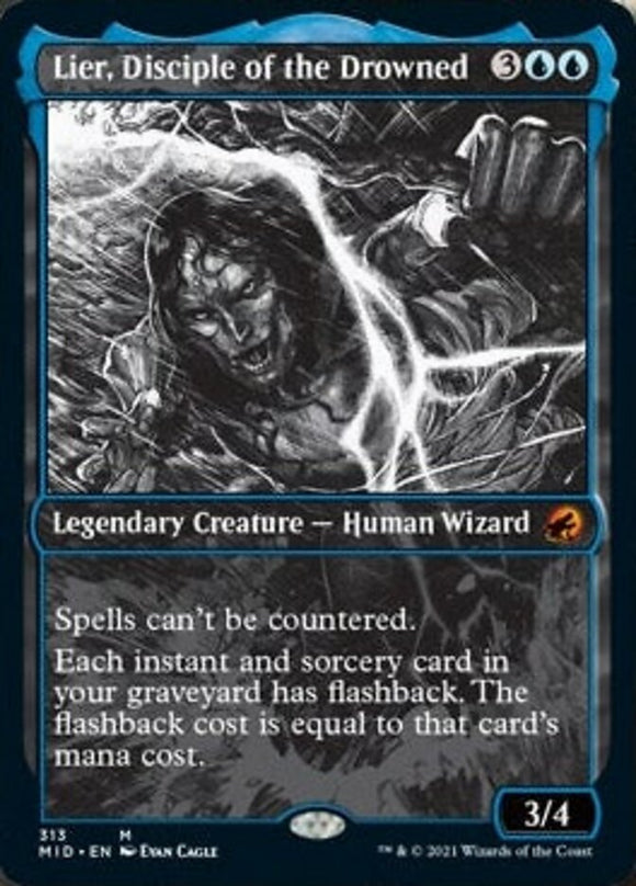 Mentiroso, discípulo de los ahogados (Showcase Noche eterna) [Innistrad: Cacería de medianoche] 