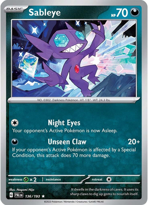 Sableye (136/193) [Scarlet &amp; Violet: Paldea evolucionada] 