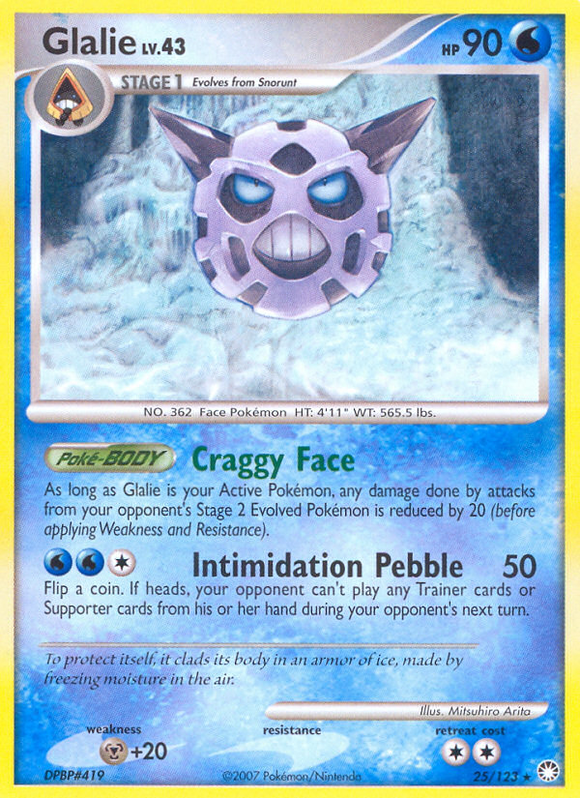 Glalie (25/123) [Diamante y perla: tesoros misteriosos] 