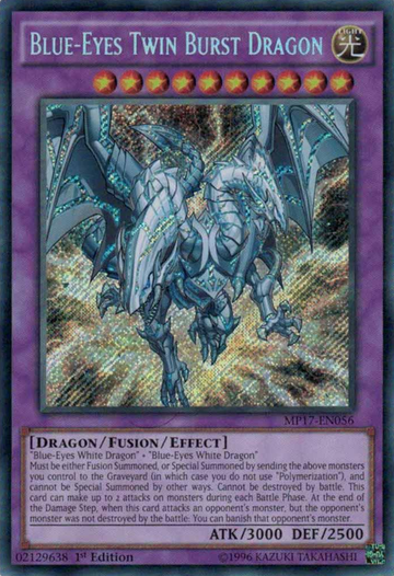 Dragón Explosión Gemela de Ojos Azules [MP17-EN056] Raro Secreto 