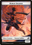 Kraken // Human Soldier (003) Double-Sided Token [Ikoria: Lair of Behemoths Tokens]-2