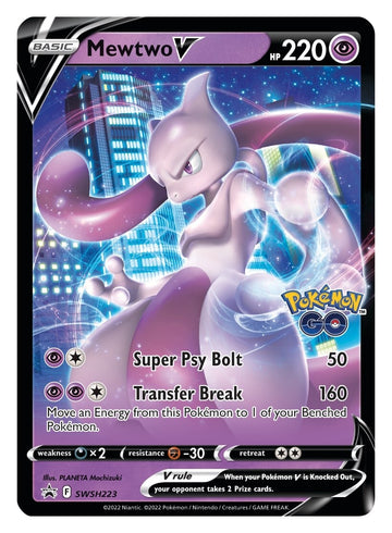 Mewtwo V (SWSH223) [Promociones de Sword &amp; Shield: Black Star] 