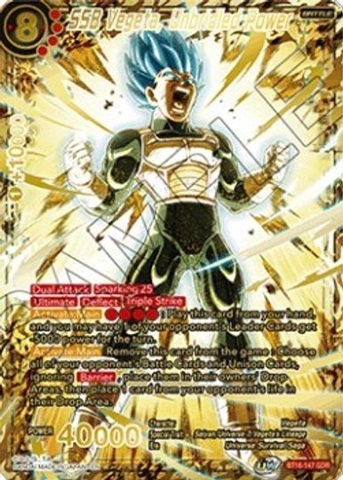 SSB Vegeta, Poder desenfrenado (Dios Raro) (BT16-147) [Tarjetas de promoción de torneos] 