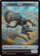 Gingerbrute // Myr Double-Sided Token [Reality Fracture Commander Tokens]-2