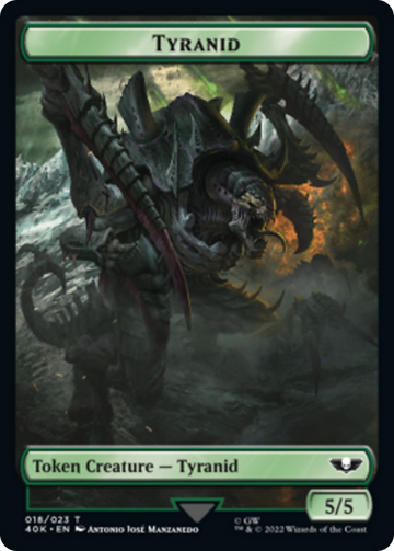 Tyranid (17) // Tyranid (18) Double-Sided Token [Warhammer 40,000 Tokens] - 0