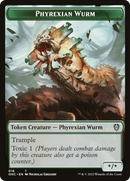 Phyrexian Wurm // Phyrexian Insect Double-Sided Token [Phyrexia: All Will Be One Commander Tokens]-1