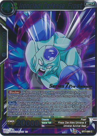 Defensa Ironclad Frost (BT7-086_PR) [Promociones previas al lanzamiento de Asalto de los Saiyans] 