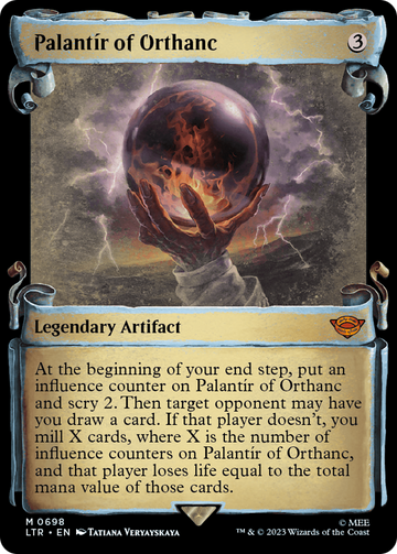 Palantir de Orthanc [Pergaminos de presentación de El Señor de los Anillos: Cuentos de la Tierra Media] 