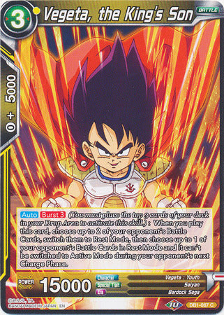 Vegeta, el hijo del rey (DB1-067) [Dragon Brawl] 