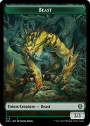 Poison Counter // Beast Double-Sided Token [Phyrexia: All Will Be One Commander Tokens]-2