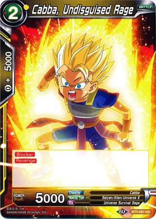 Cabba, ira manifiesta (BT7-081) [Asalto de los Saiyajin] 