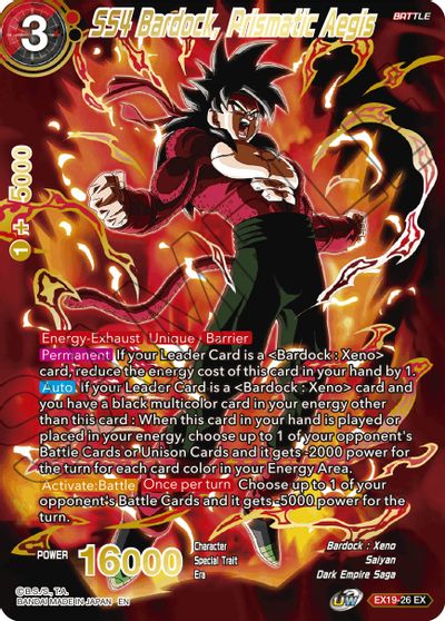 SS4 Bardock, Prismatic Aegis (EX19-26) [Set especial de aniversario 2021] 