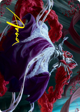 Tarjeta de arte de Olivia, la novia carmesí (firma estampada en dorado) [Serie de arte de Innistrad: Crimson Vow] 