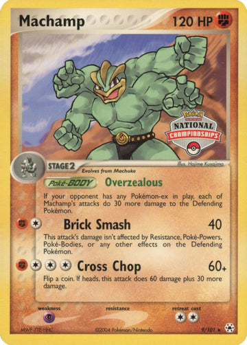 Machamp (9/101) (Promoción de campeonatos nacionales) [EX: Leyendas ocultas] 