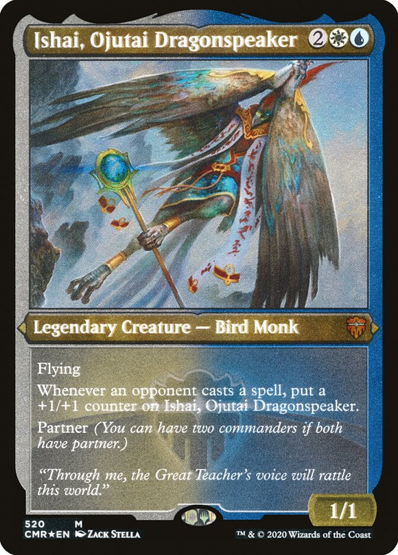 Ishai, el orador de dragones de Ójutai (grabado) [Commander Legends] 