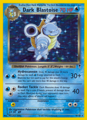 Blastoise oscuro (4/110) [Colección legendaria] 