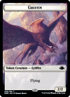 Zombie // Griffin Double-Sided Token [Dominaria Remastered Tokens] - 0