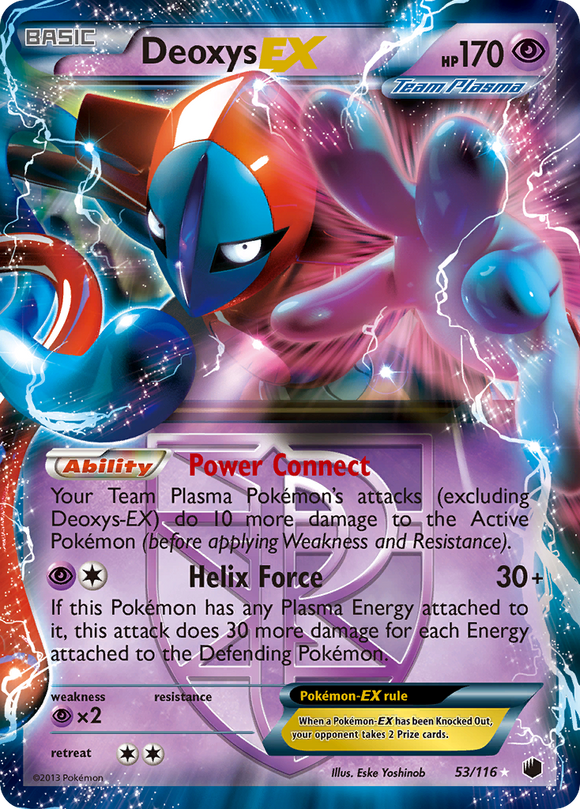 Deoxys EX (53/116) [Blanco y negro: congelación de plasma] 