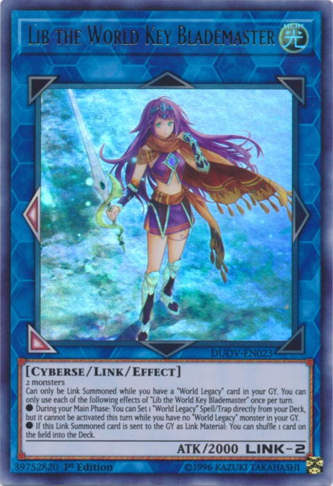 Lib the World Key Blademaster [DUOV-EN023] Ultra raro 