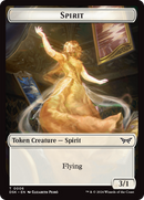 Glimmer // Spirit (0006) Double-Sided Token [Duskmourn: House of Horror Tokens]-2