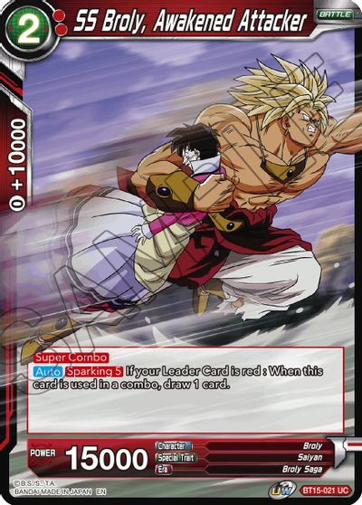 SS Broly, Atacante Despertado (BT15-021) [Enfrentamiento Saiyajin] 
