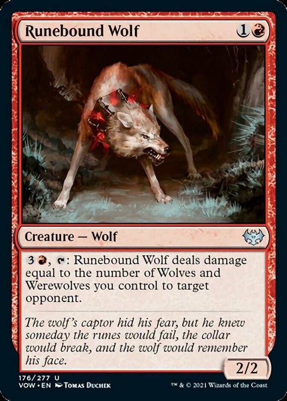 Lobo atado a las runas [Innistrad: Crimson Vow] 