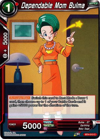 Bulma, la mamá confiable (BT4-013) [Guerra colosal] 