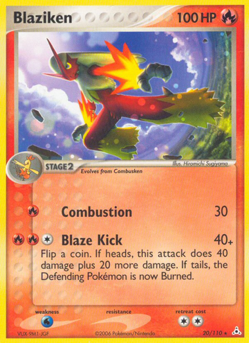 Blaziken (20/110) [EX: Fantasmas de Holon] 