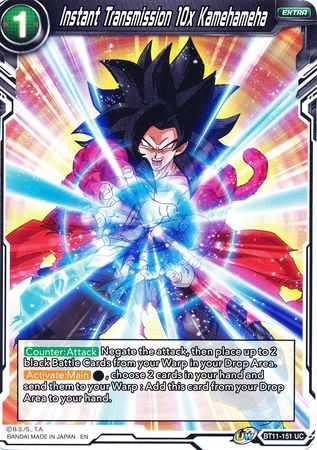 Transmisión instantánea 10x Kamehameha (BT11-151) [Línea de sangre Vermilion] 