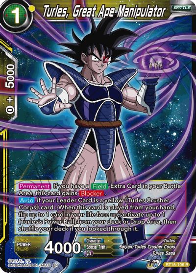 Turles, el gran simio manipulador (BT15-106) [Saiyan Showdown] 