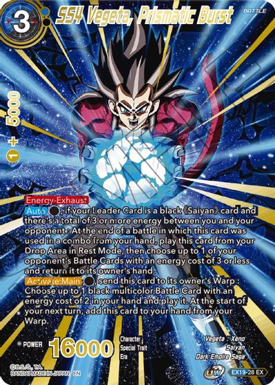 SS4 Vegeta, Prismatic Burst (EX19-28) [Set especial de aniversario 2021] 