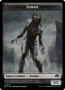 Plant (Ripple Foil) // Zombie Double-Sided Token [Modern Horizons 3 Tokens]-2