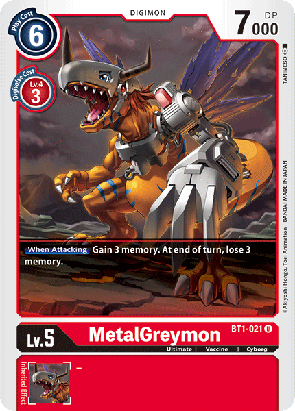 MetalGreymon [BT1-021] [Lanzamiento de la versión especial Booster 1.0] 