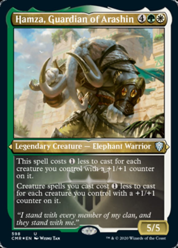 Hamza, guardián de Arashin (grabado) [Commander Legends] 