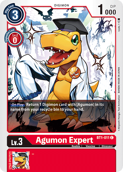 Agumon Expert [BT1-011] [Lanzamiento de la versión especial Booster 1.0] 