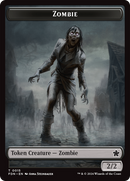 Faerie // Zombie Double-Sided Token [Foundations Tokens]-2