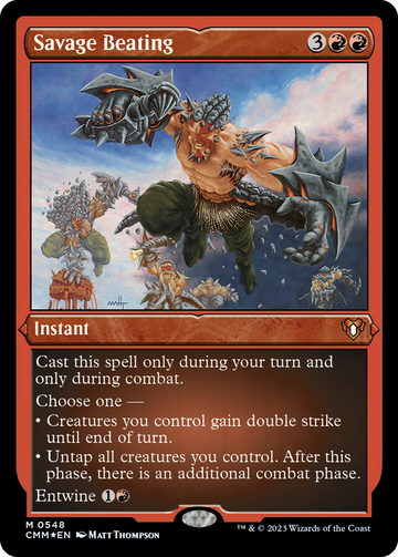 Paliza salvaje (grabado en lámina) [Commander Masters] 