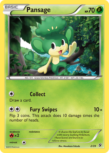 Pansage (2/39) [XY: Conjunto inicial de Kalos] 