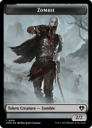 Zombie (0019) // Kor Soldier Double-Sided Token [Commander Masters Tokens]-1