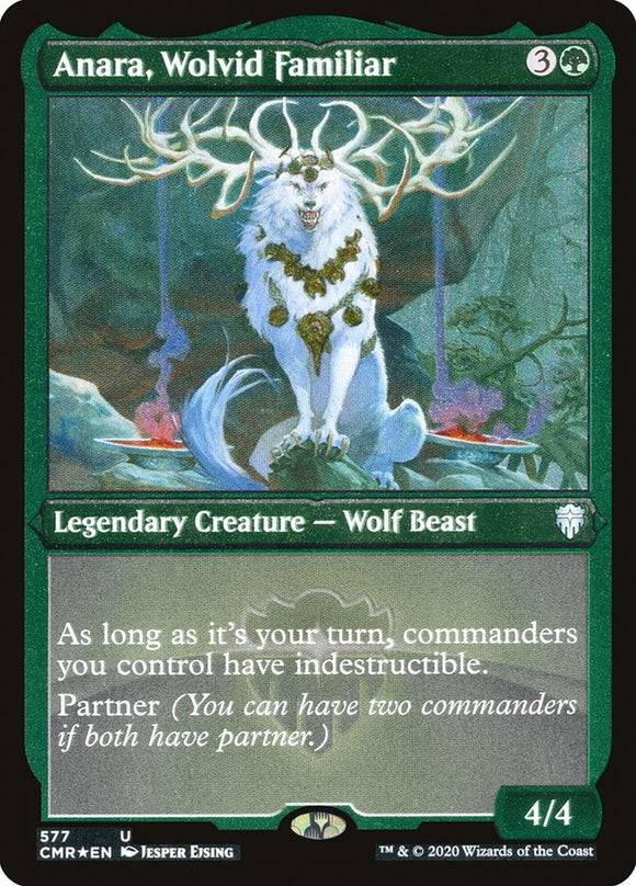 Anara, familiar de Wolvid (grabado) [Commander Legends] 