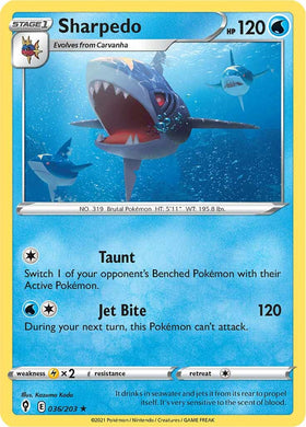 Sharpedo (036/203) [Espada y escudo: cielos en evolución] 