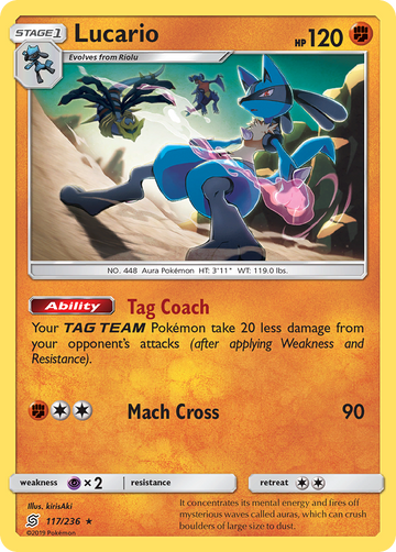 Lucario (117/236) [Sol y Luna: Mentes Unificadas] 