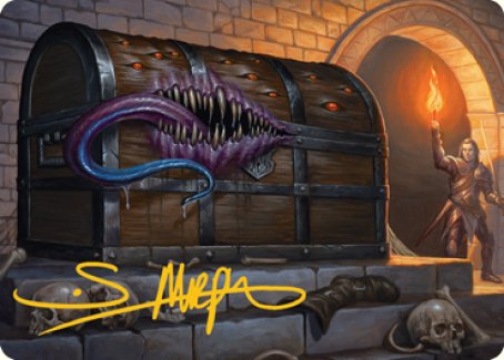 Tarjeta de arte mímica (firma estampada en dorado) [Serie de arte Dungeons &amp; Dragons: Adventures in the Forgotten Realms] 