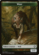 Wolf // Zariel, Archduke of Avernus Emblem Double-Sided Token [Dungeons & Dragons: Adventures in the Forgotten Realms Tokens]-1