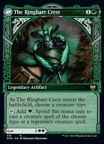 Kolvori, God of Kinship // The Ringhart Crest (Showcase) [Kaldheim] - 0