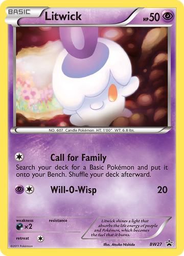 Litwick (BW27) [Blanco y negro: promociones de Black Star] 