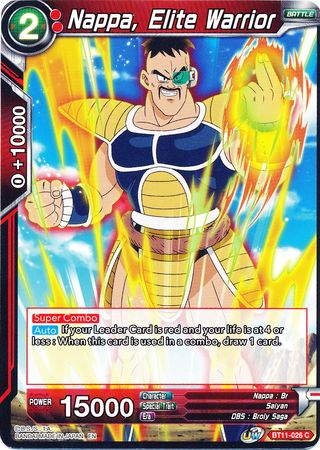 Nappa, guerrero de élite (BT11-026) [Línea de sangre Vermilion] 