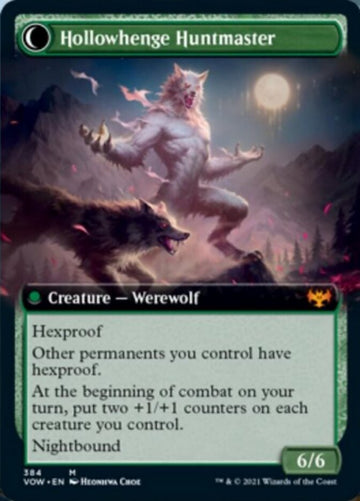 Avabruck Caretaker // Hollowhenge Huntmaster (Extended Art) [Innistrad: Crimson Vow] - 0