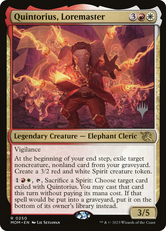 Quintorius, maestro del saber (paquete promocional) [Promociones de March of the Machine] 
