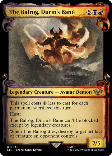 El Balrog, la perdición de Durin [El Señor de los Anillos: Cuentos de la Tierra Media] 